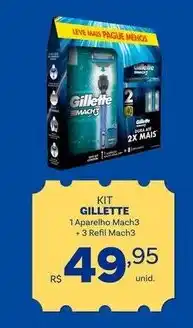 Big Bom Supermercados kit gillette oferta