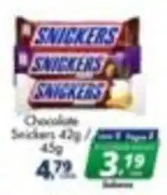 Delta Supermercados Chocolate snickers oferta