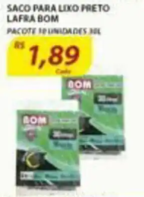 Assaí Atacadista Saco Para Lixo Preto Lafra Bom oferta