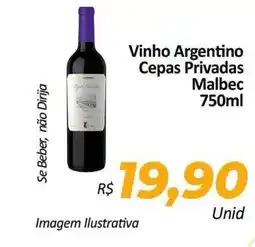 Hiper Moreira Vinho Argentino Cepas Privadas Malbec oferta