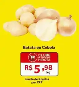 Hirota Food Supermercado Batata ou Cebola oferta