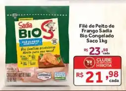 Hirota Food Supermercado Filé de peito de frango sadia bio congelado oferta