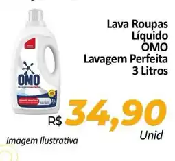 Hiper Moreira Lava Roupas Líquido OMO Lavagem Perfeita oferta
