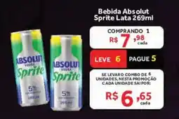Hirota Food Supermercado Bebida Absolut Sprite Lata oferta