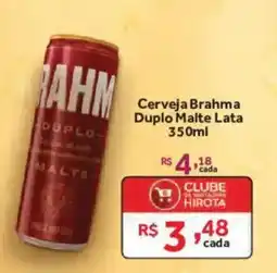 Hirota Food Supermercado Cerveja brahma duplo malte lata oferta