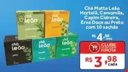 Hirota Food Supermercado Chá Matte Leão Hortelã, Camomila, Capim Cidreira, Erva Doce ou Preto oferta