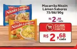 Hirota Food Supermercado Macarrão nissin lámen sabores oferta