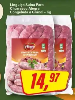 Rede Supermarket Linguiça Suína Para Churrasco Alegra oferta