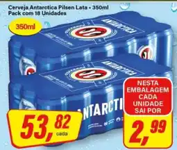 Rede Supermarket Cerveja Antarctica Pilsen Lata - 350ml oferta