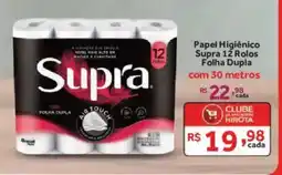 Hirota Food Supermercado Papel Higiênico Supra 12 Rolos Folha Dupla oferta