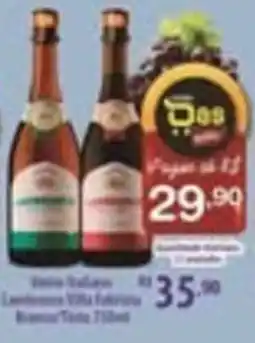 Rede DAS Vinho Italiano Laurentina Villa Fattoria Branco/Tinto 750ml oferta