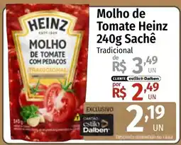 Supermercado Dalben molho de tomate heinz tradicional oferta