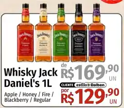 Supermercado Dalben Whisky Jack Daniel's 1l oferta