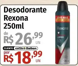 Supermercado Dalben Desodorante rexona oferta