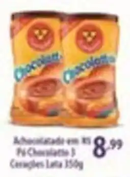 Rede DAS Adoçado em pó pê chocolate 3 oferta