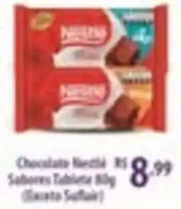 Rede DAS Chocolate Nestlé Sabores Tablete 80g oferta