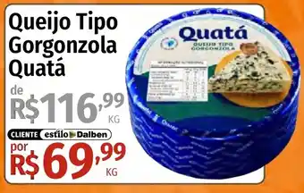 Supermercado Dalben Queijo tipo gorgonzola quatá oferta