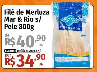 Supermercado Dalben Filé de Merluza Mar & Rio s/ Pele oferta