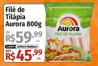 Supermercado Dalben filé de tilápia aurora oferta