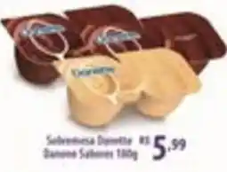 Rede DAS Sobremesa Danette Danone Sabores oferta