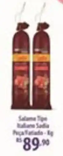 Rede DAS Salame tipo italiano sódio oferta