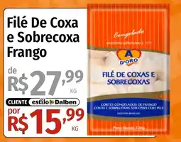 Supermercado Dalben Filé de coxa e sobrecoxa frango oferta