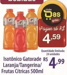 Rede DAS Isotônico Gatorade Laranja/Tangerina/Frutas Cítricas oferta