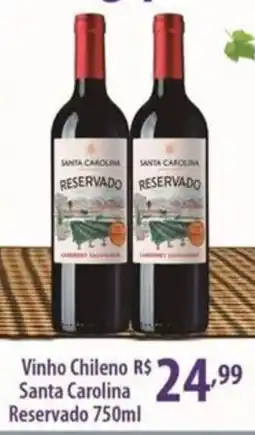 Rede DAS Vinho Chileno Santa Carolina Reservado oferta