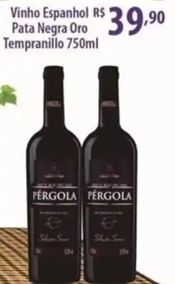 Rede DAS Vinho Espanhol Pata Negra Oro Tempranillo oferta