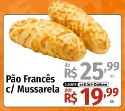 Supermercado Dalben Pão Francês c/ Mussarela oferta