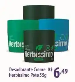 Rede DAS Desodorante Creme Herbíssimo oferta