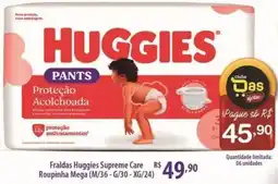 Rede DAS Fraldas huggies supreme care roupinha mega oferta