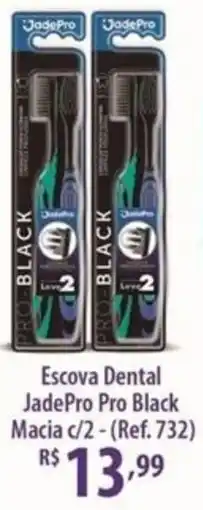 Rede DAS Escova Dental JadePro Pro Black Macia oferta