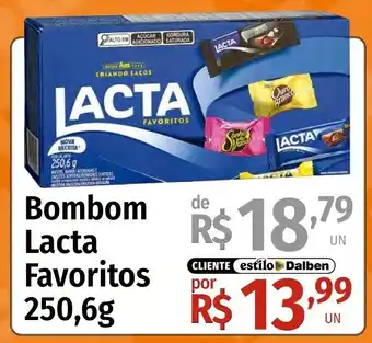 Supermercado Dalben Bombom lacta favoritos oferta