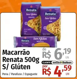 Supermercado Dalben Macarrão Renata S/ Glúten oferta