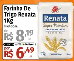 Supermercado Dalben Farinha de trigo renata tradicional oferta