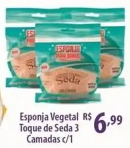 Rede DAS Esponja vegetal toque de seda 3 camadas oferta