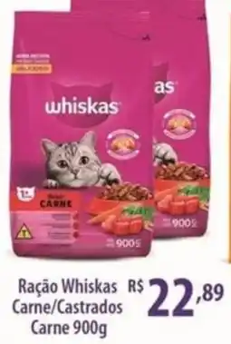 Rede DAS Ração Whiskas Carne/Castrados Carne oferta