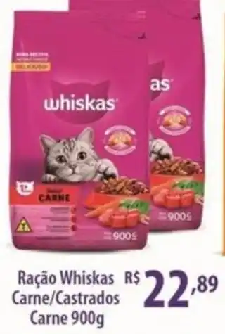 Rede DAS Ração Whiskas Carne/Castrados Carne oferta