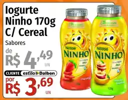 Supermercado Dalben Iogurte ninho 170g c/ cereal oferta