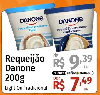 Supermercado Dalben Requeijão Danone oferta