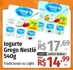 Supermercado Dalben logurte grego nestlé oferta