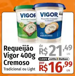 Supermercado Dalben Requeijão Vigor Cremoso oferta