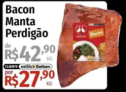 Supermercado Dalben Bacon Manta Perdigão oferta