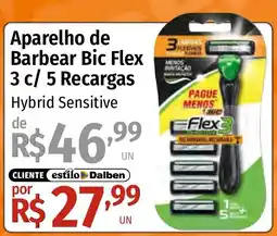Supermercado Dalben Aparelho de Barbear Bic Flex Hybrid Sensitive oferta