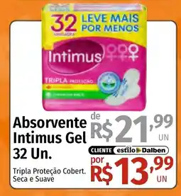 Supermercado Dalben Absorvente Intimus Gel oferta