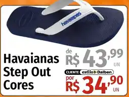 Supermercado Dalben Havaianas step out cores oferta
