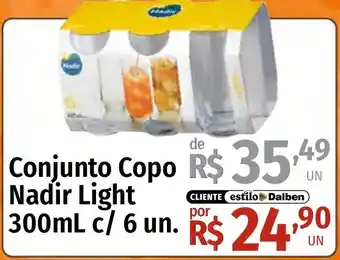 Supermercado Dalben Conjunto copo nadir light oferta