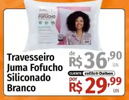Supermercado Dalben Travesseiro juma fofucho siliconado branco oferta
