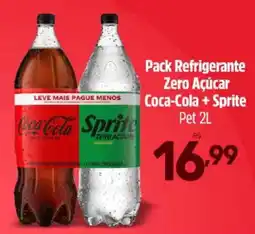 Supermercados Jau Serve Pack refrigerante zero açúcar coca-cola + sprite oferta